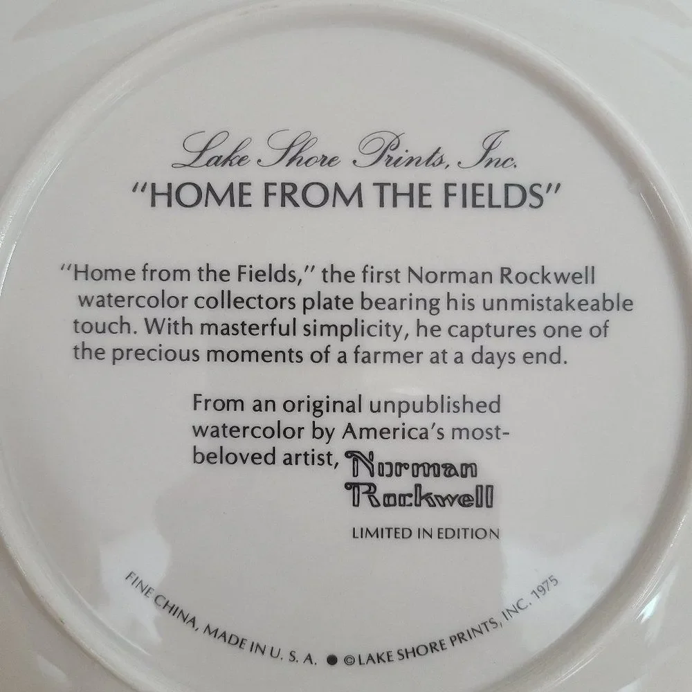 Norman Rockwell Plate 